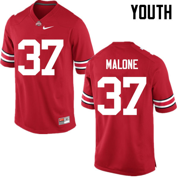 Youth Ohio State Buckeyes #37 Derrick Malone College Football Jerseys Game-Red
